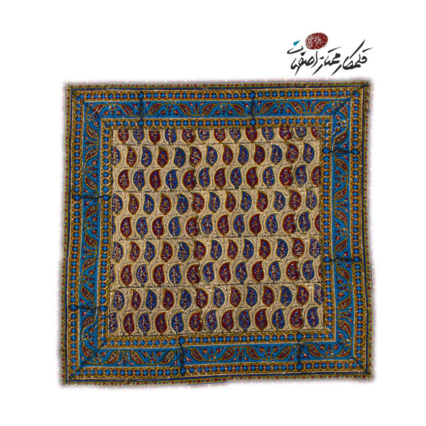 Persische Tischdecke: Isfahans Traditioneller Kalamkari Blockdruck Sarvi