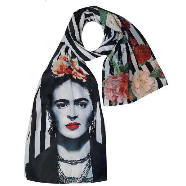 Bedruckter Schal für Frauen Künstlerisch und Leicht Frida