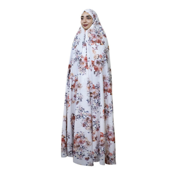 Iranischer Kultur-Chador für Frauen – Farbenfroh, Ideal für den Alltag und das Gebet, Rosa Blumen