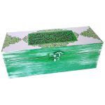 Holzbox zum Verschenken mit persisch inspiriertem Muster