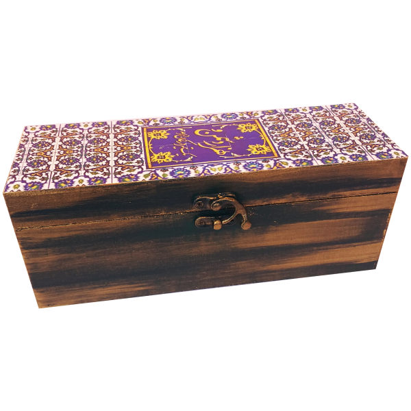Holzbox zum Verschenken mit persisch inspiriertem Muster