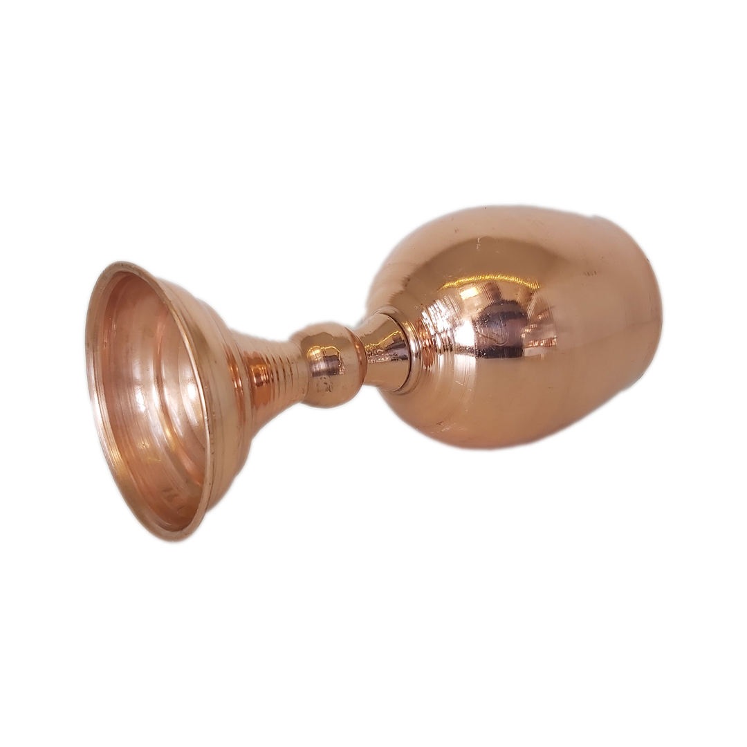 Handgefertigtes persisches Kupfer-Weinglas-Stielglas – Gehämmertes Modell Pasargad