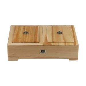 Holz-Teebeutel-Organizer-Box mit Wärmer Kräuter