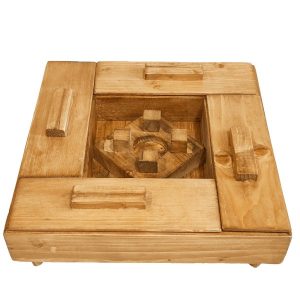 Holz-Teebeutel-Organizer-Box mit Wärmer Tina
