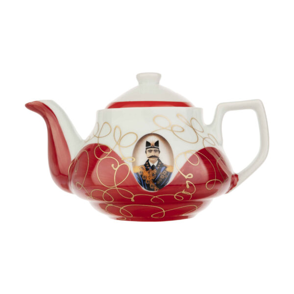 Shah Abbasi Servier-Teekanne im traditionellen persischen Qajar Design