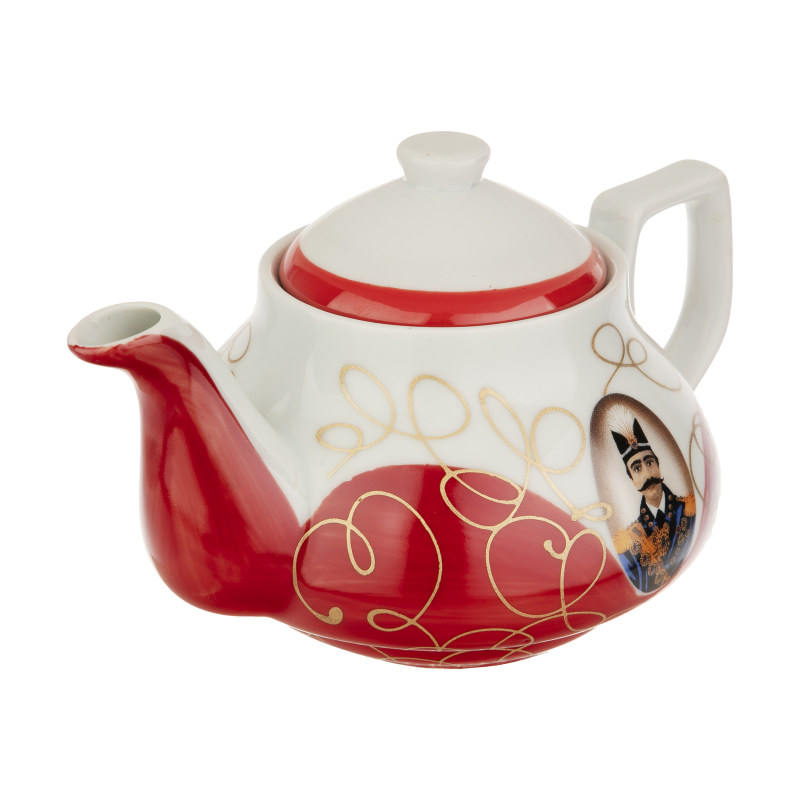 Shah Abbasi Servier-Teekanne im traditionellen persischen Qajar Design