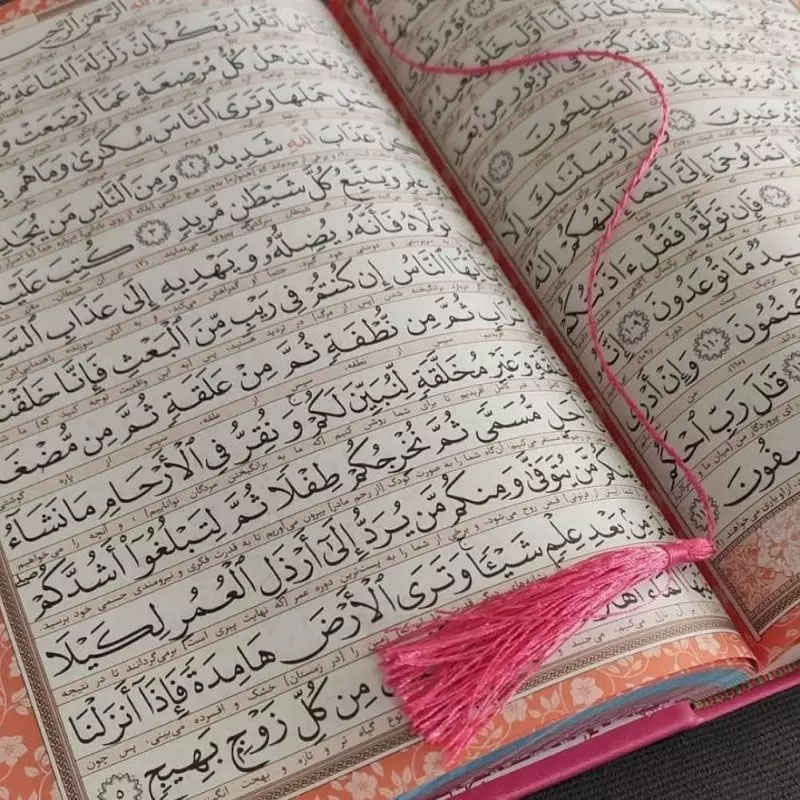Regenbogen-Koran mit Ledercover & Uthman Taha-Schrift – Atemberaubende, bunte Ausgabe