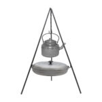 Kessel-Campingkochtrepod mit Pfanne & Kessel – Komplettes Set für Outdoor-Mahlzeiten