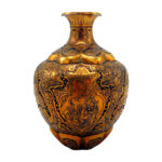 Handgefertigte persische Kupfervase dekorativ mit Leyli o Majnoon Design