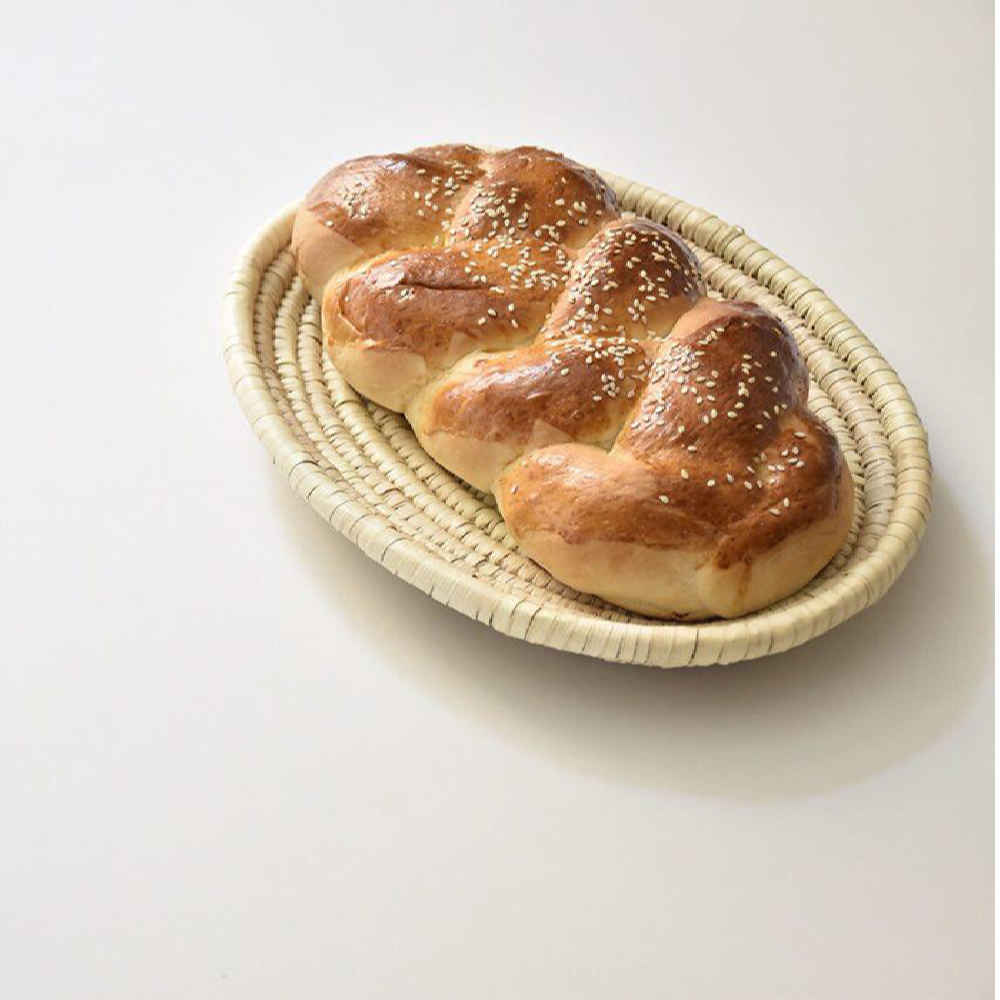 Persischer handgewebter Palmblatt-Korb Modell Sahra