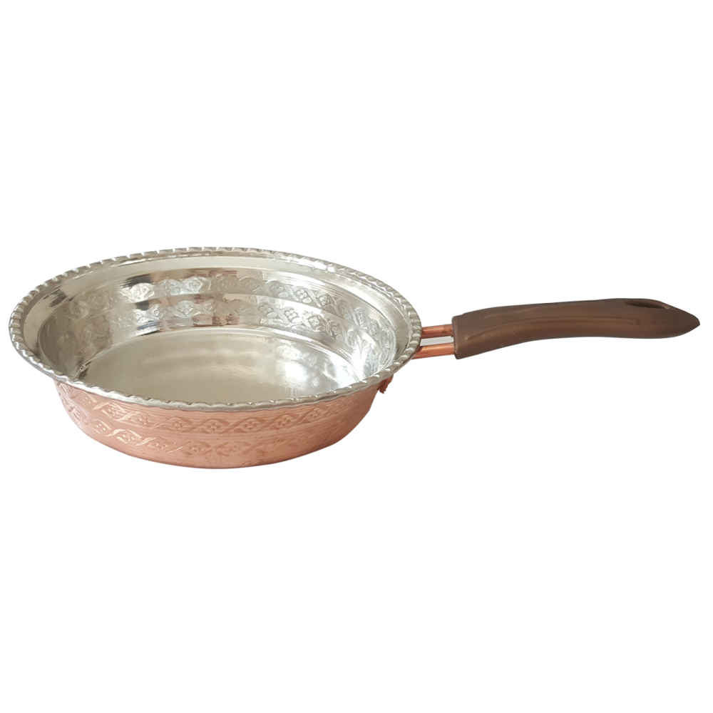Handgefertigte persische Kupferbratpfanne - Abbasi-Design