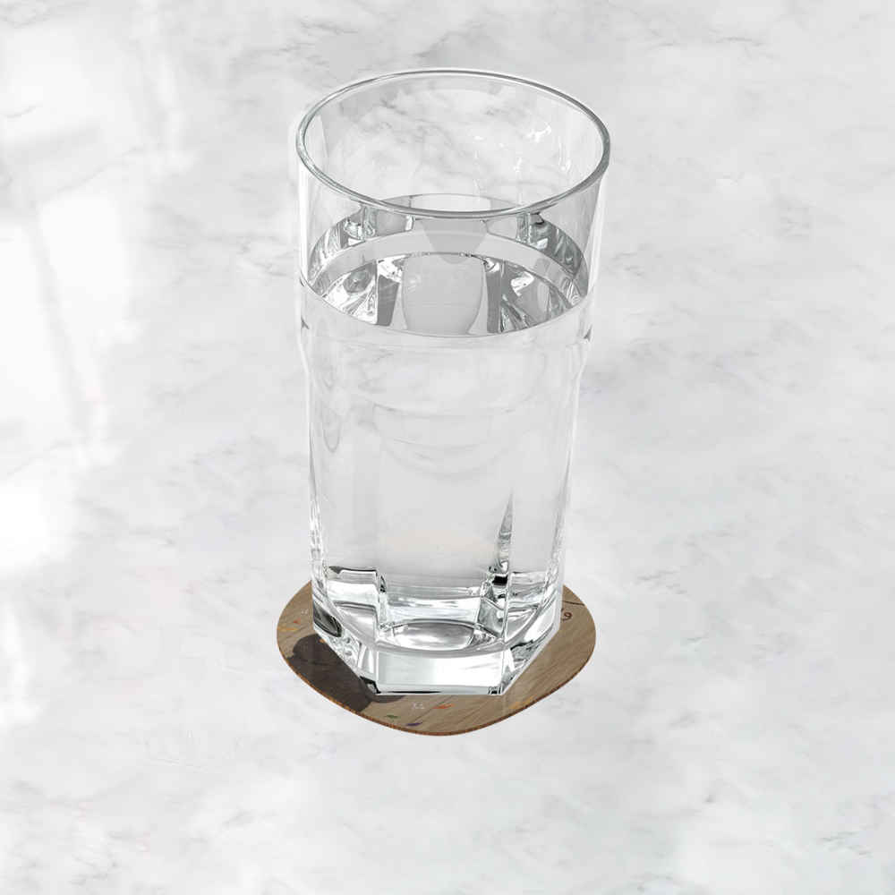 Set aus Untersetzern mit persisch inspiriertem Kalligrafie-Design Jahan