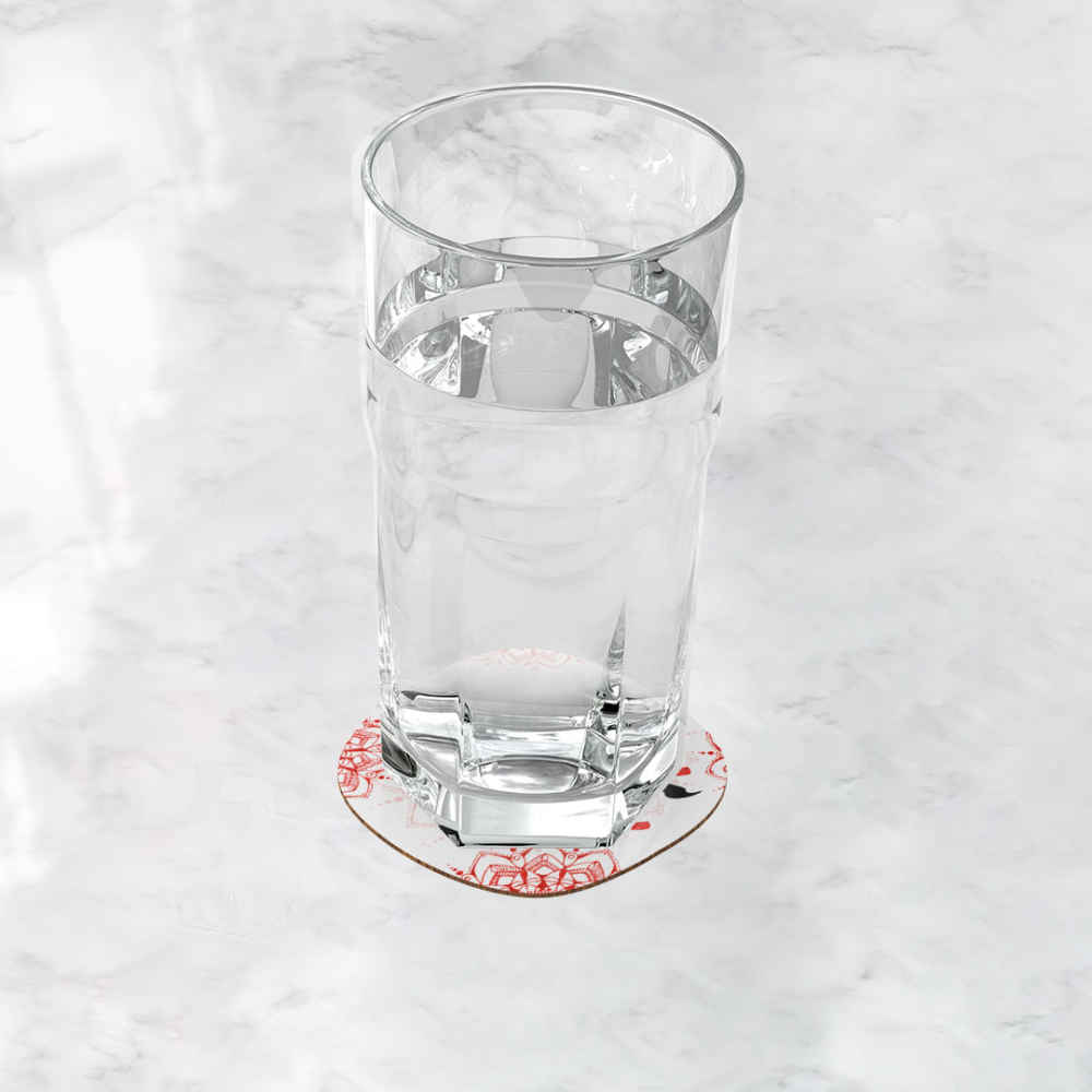 Set aus Untersetzern mit persisch inspiriertem Kalligrafie-Design Zaman