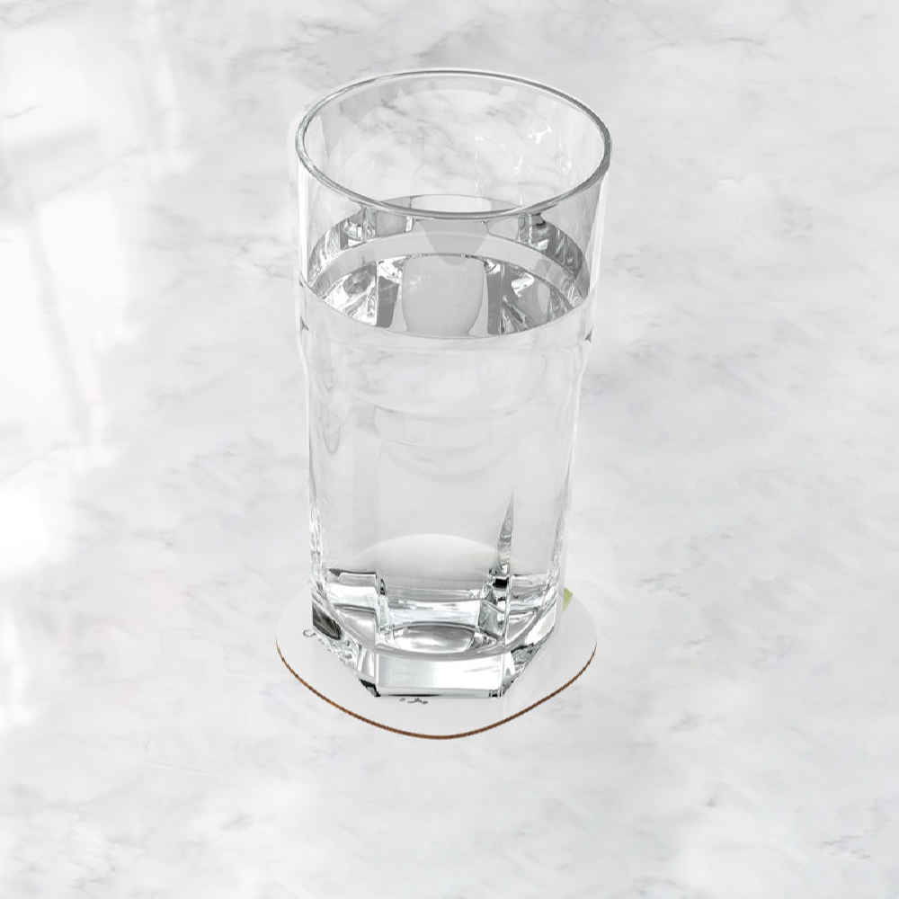 Set aus Untersetzern mit persisch inspiriertem Kalligrafie-Design Hamsafar