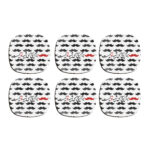 Set aus Untersetzern mit persisch inspiriertem Kalligrafie-Design Hess