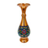 Dekorative Kupfervase, handbemalt mit persischer Minakari-Emaille Leyli