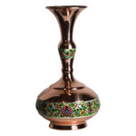 Dekorative Kupfervase, handbemalt mit persischer Minakari-Emaille Tahoora