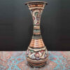 Dekorative Kupfervase, handbemalt mit persischer Minakari-Emaille Sama