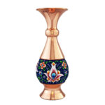 Dekorative Kupfervase, handbemalt mit persischer Minakari-Emaille Soraya