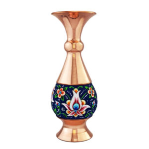 Dekorative Kupfervase, handbemalt mit persischer Minakari-Emaille Soraya