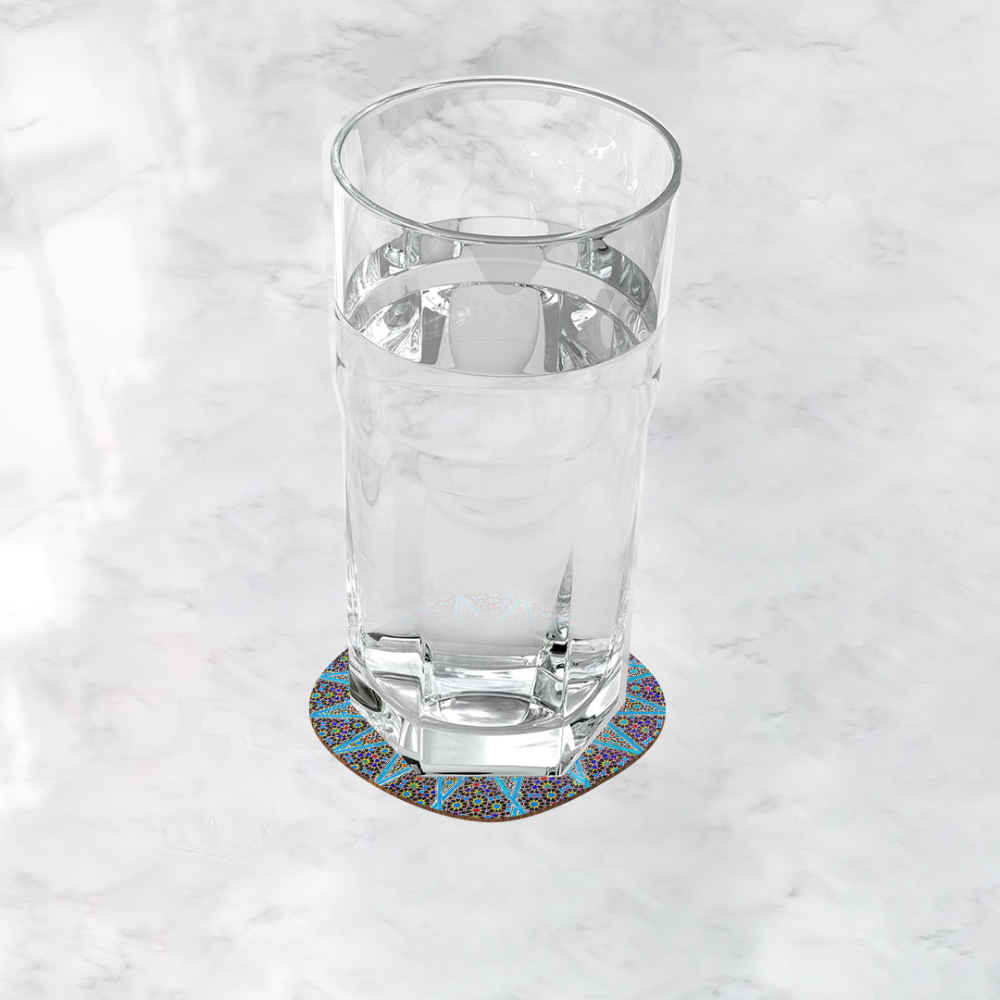 Set aus Untersetzern mit persisch inspiriertem Mandala-Design