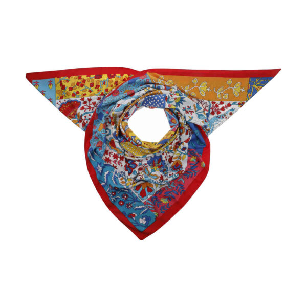 Blumenschal für Damen – Luxus und Lebendiges Blumendesign