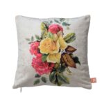 Gedruckter Samt Kissenbezug – Rosen Design (Set von 2)