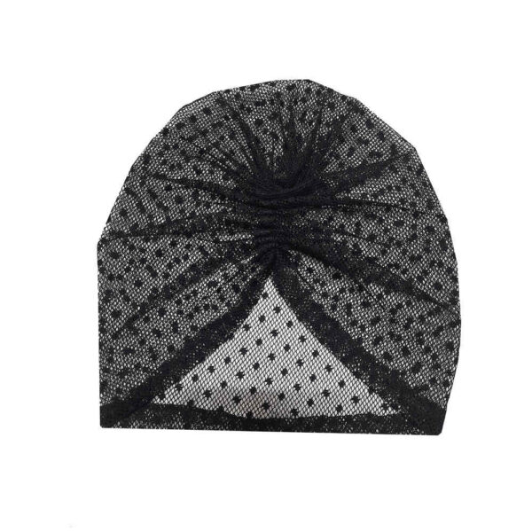 Spitzen Kopftuch-Turban Modell Polka Dots