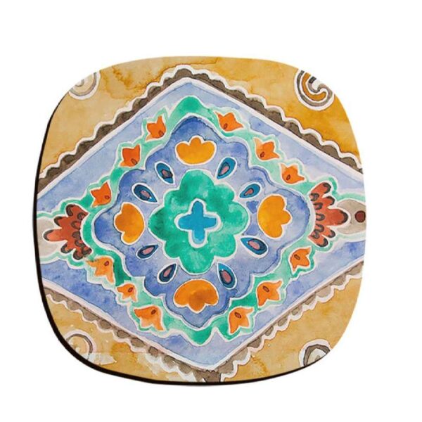 Künstlerisches Set aus Untersetzern mit dem Design Abrang