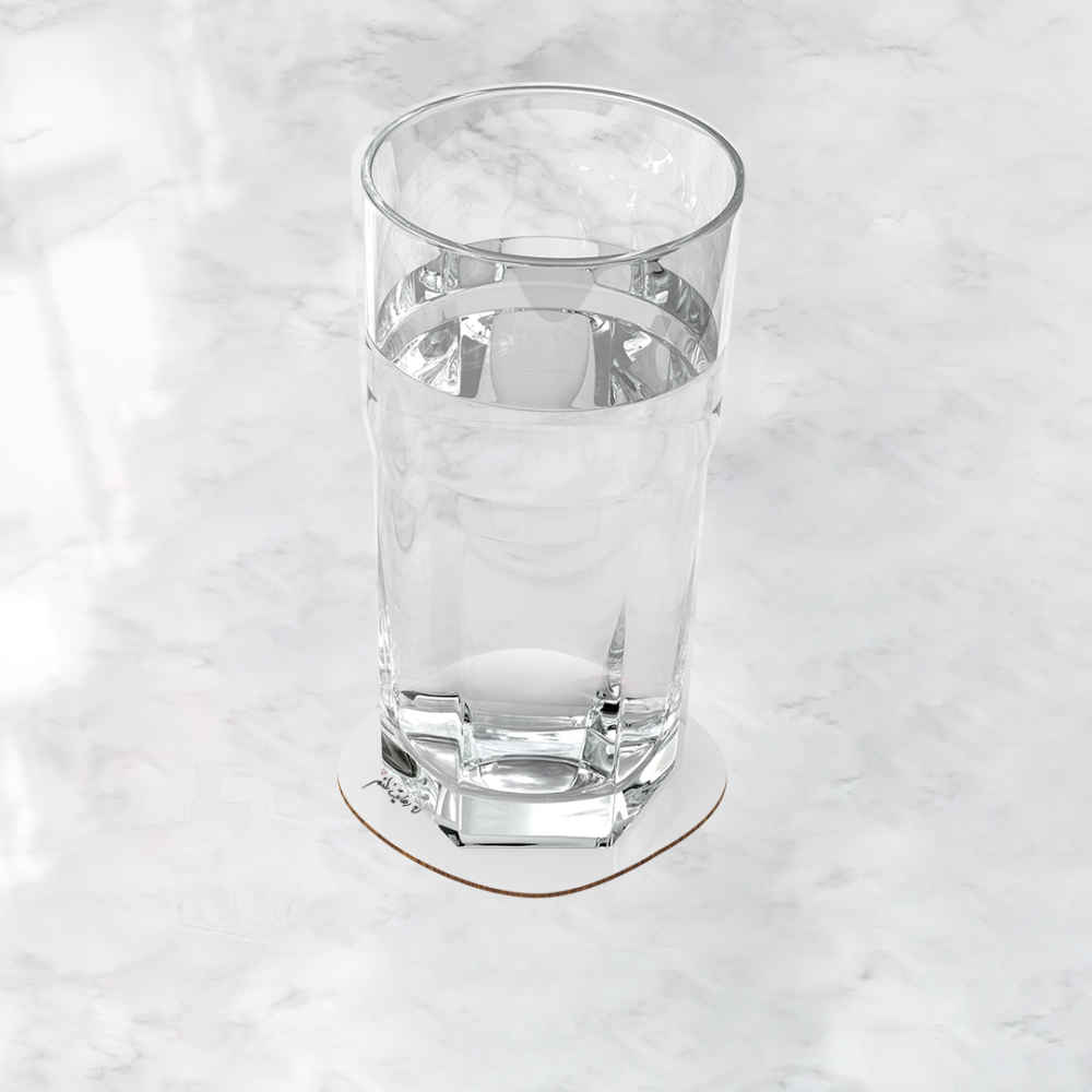 Set aus Untersetzern mit persisch inspiriertem Kalligrafie-Design Curly