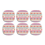 Set aus Untersetzern mit persisch inspiriertem Kalligrafie-Design Boose