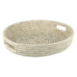Persian Handwoven Palm Leaf Storage Basket Model Atena