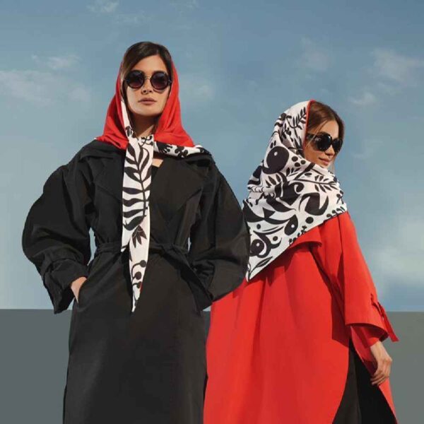 Seidenschal für Damen – Persischer Künstlerischer Druck, Luxus und Lebendiges Ashegh-Design