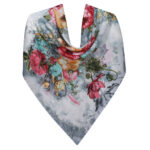 Sommerschal für Damen – Luxus Blumenmuster, Bahar-Design