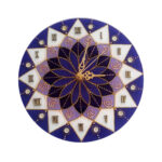 Bleiglas-Wanduhr mit geometrischem Muster Arghavan