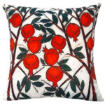 Roter persischer Samt Kissenbezug – Ghashghaei Design (Set von 2)