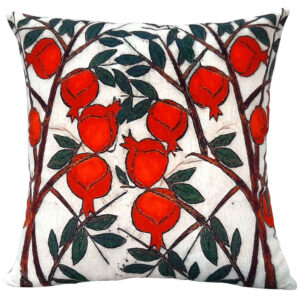 Roter persischer Samt Kissenbezug – Ghashghaei Design (Set von 2)