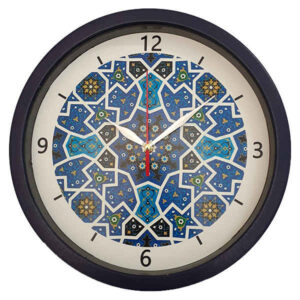 Persisch inspirierte analoge Wanduhr mit Muster – Omid