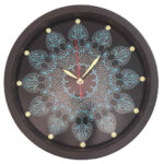 Persisch inspirierte analoge Wanduhr mit Muster – Raha