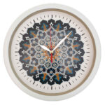 Persisch inspirierte analoge Wanduhr mit Muster – Toranj