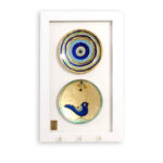 Dekorativer Wand-Schlüsselhalter mit Cheshm Nazar 02-Design