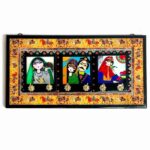 Handgefertigter persischer Holz-Wand-Schlüsselhalter, Modell Khatoon
