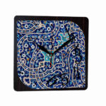 Persisch inspirierte analoge Wanduhr mit Muster – Eslimi