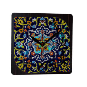 Persisch inspirierte analoge Wanduhr mit Muster – Javid
