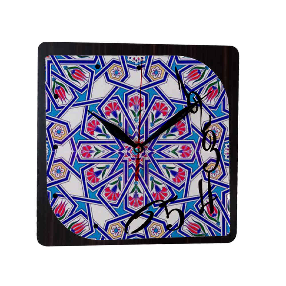 Persisch inspirierte analoge Wanduhr mit Muster - Laleh