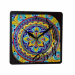 Persisch inspirierte analoge Wanduhr mit Muster – Toranj