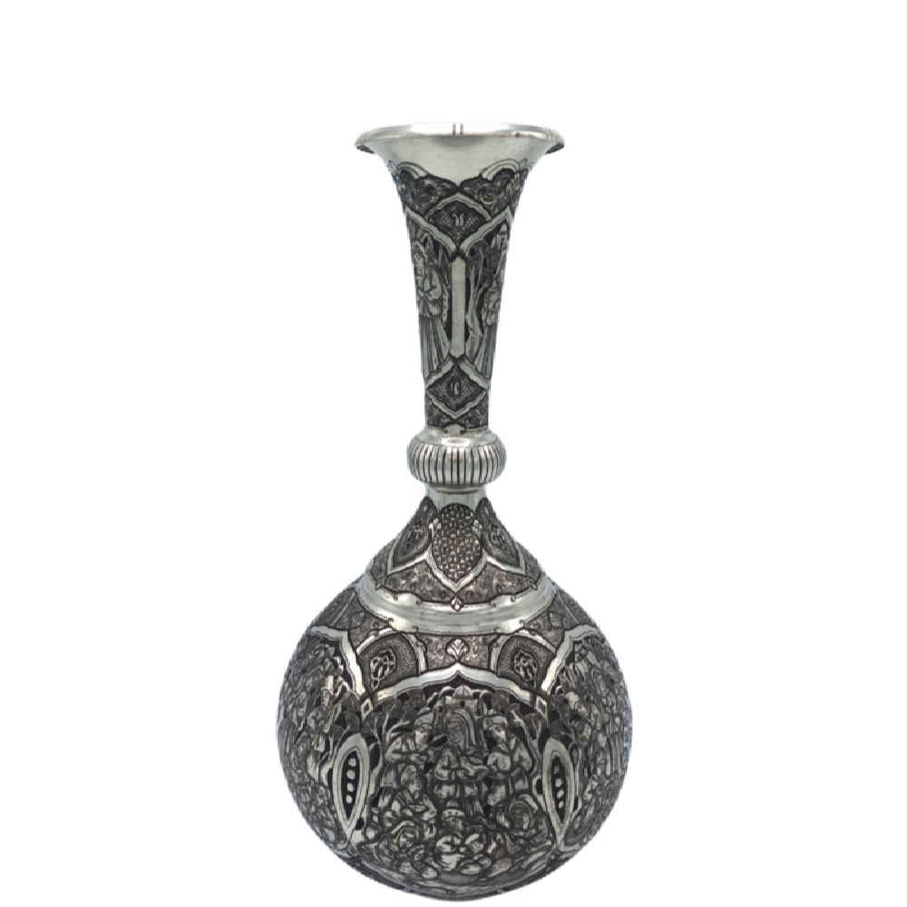 Handgefertigte persische Kupfervase dekorativ mit Kian Design – 2er-Set