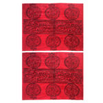 Set aus 2 roten Stoff-Tischsets unter dem Teller – Modell Anar