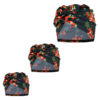 Set aus 3 Kopftuch-Turban Modell Blumen
