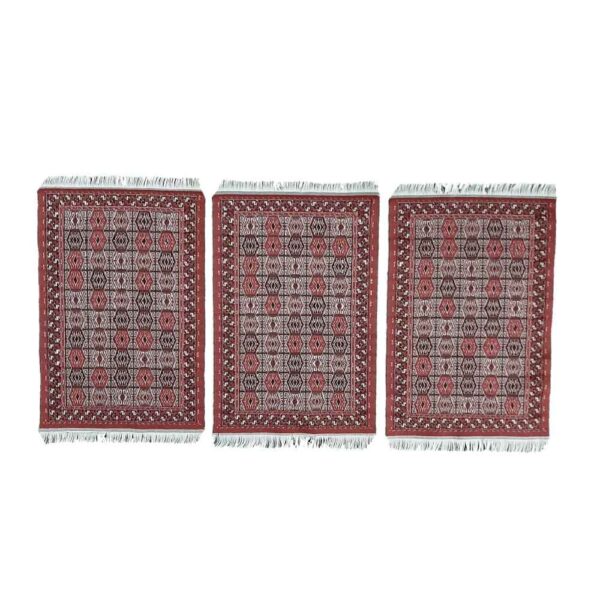 Set aus 3 Polyester-Stoff-Tischsets unter dem Teller – Teppich-Stil Modell Arg